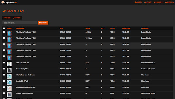 Edgefinity IoT Inventory Management