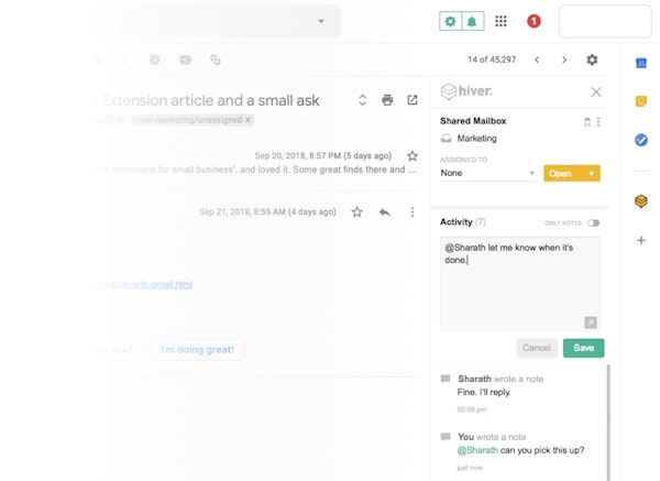 Email Notes