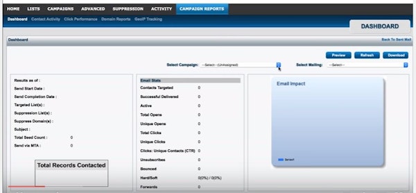 1PointMail email impact screenshot.
