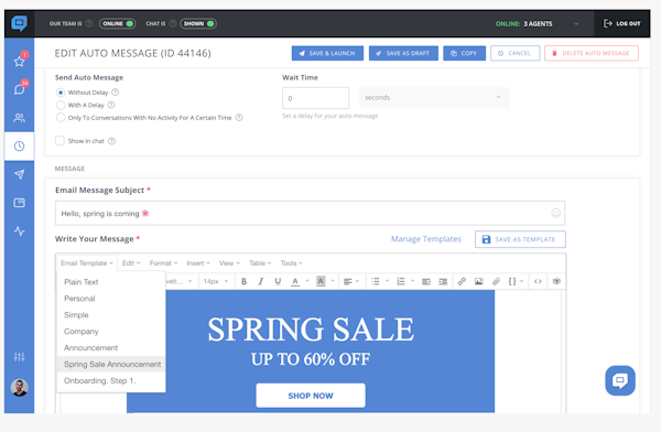 HelpCrunch Email Marketing