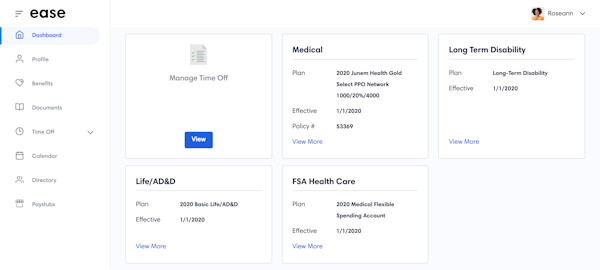 Ease employee profile