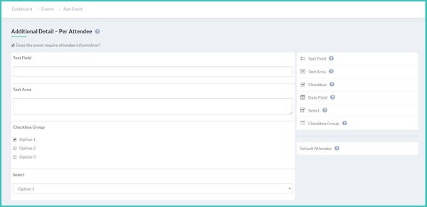 EventBookings attendee detail screenshot