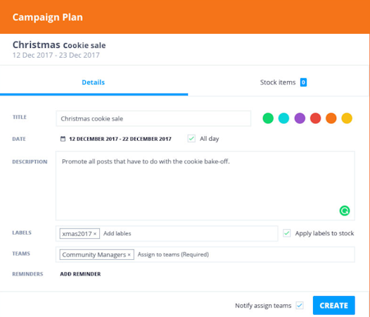 Falcon.io campaign planner