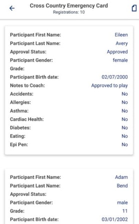 FamilyID emergency details