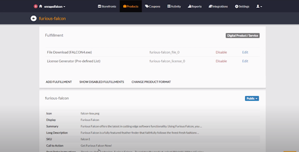 FastSpring products