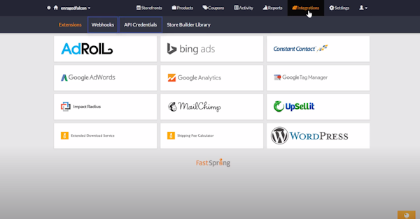 FastSpring integrations