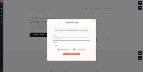 FastPages create new landing page