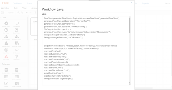 Flux job as code screenshot