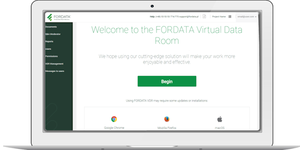 Fordata Main Dashboard