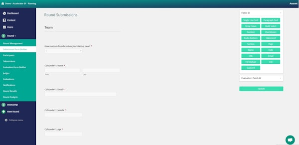Untap Compete form builder screenshot