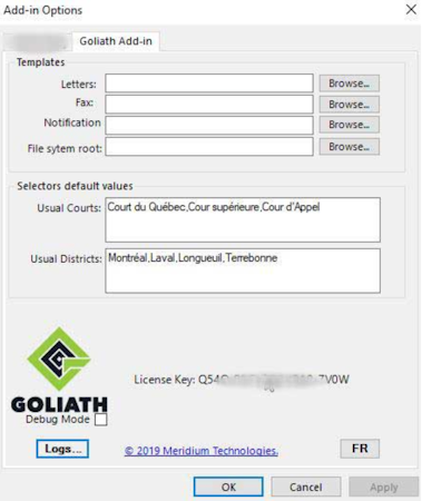 Goliath add-in