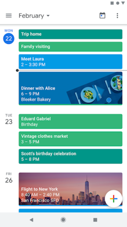 Google Calendar event tracking