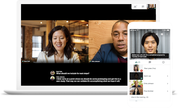 Google Meet Cross-Device Video Conferencing