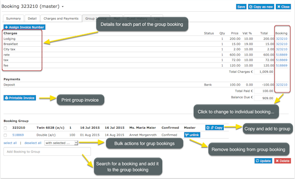 Group invoice