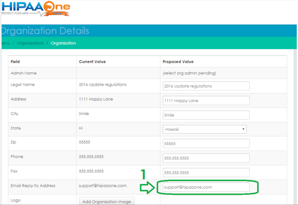 HIPAA One organization details