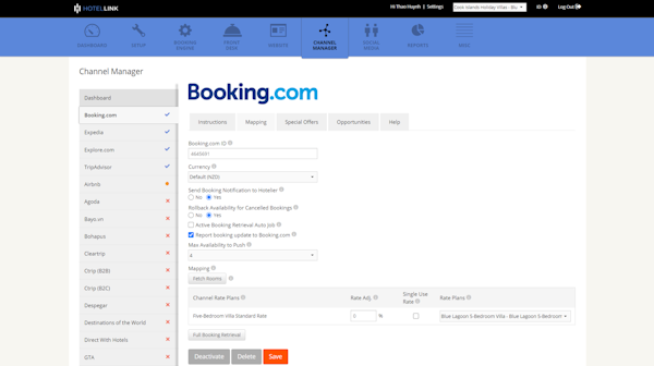 Hotel Link channel manager