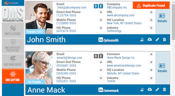 Identify duplicate leads