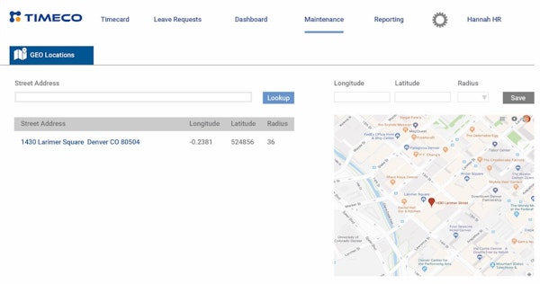 Timeco geofencing