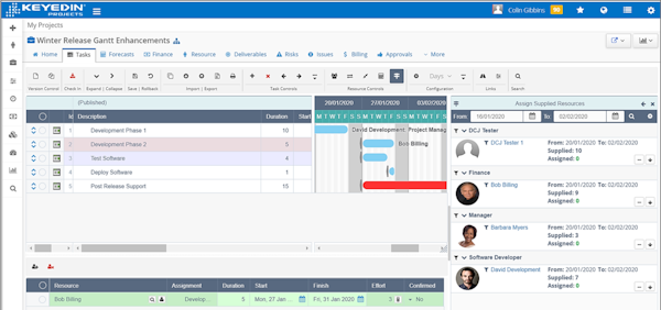 Project Gantt Charts