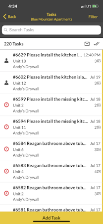 Buildup task manager