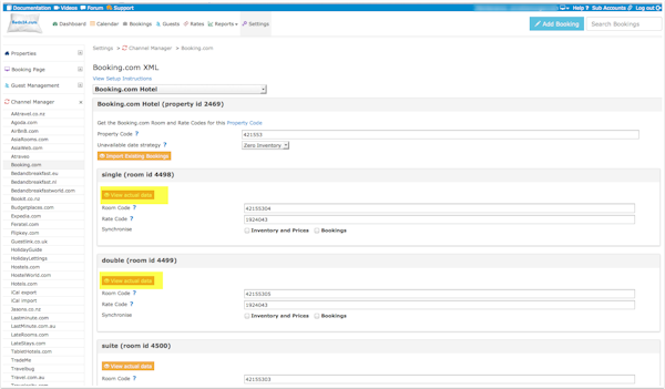 Importing booking data