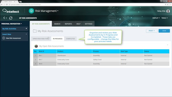 Intellect risk assessment