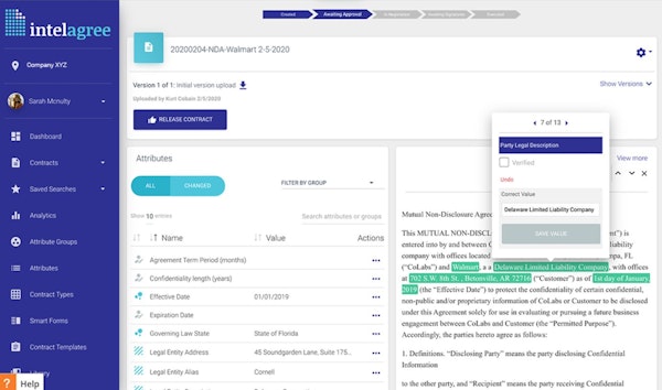 IntelAgree attributes