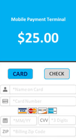 IntelliPay mobile interface