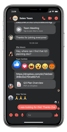 iOS app chat