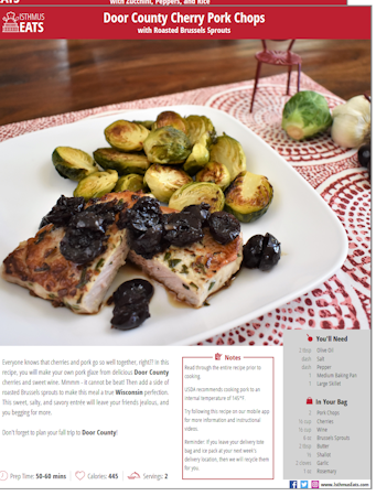 Ready Kit Go Solutions recipe sample