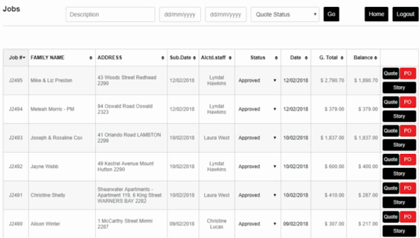 BlinQ jobs dashboard
