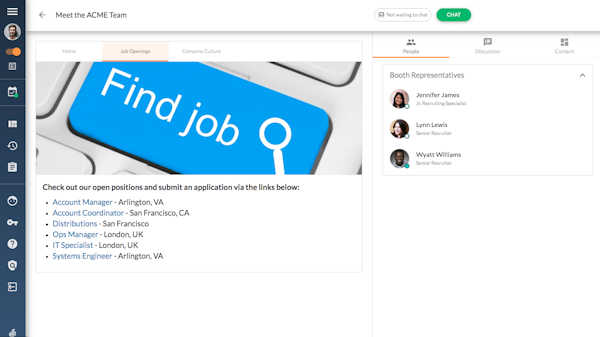 Brazen managing job openings