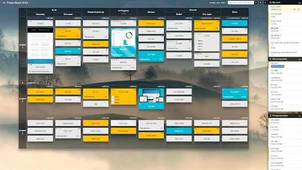 Kanban board example