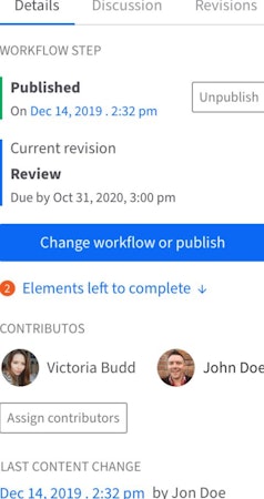 Kentico Kontent workflows