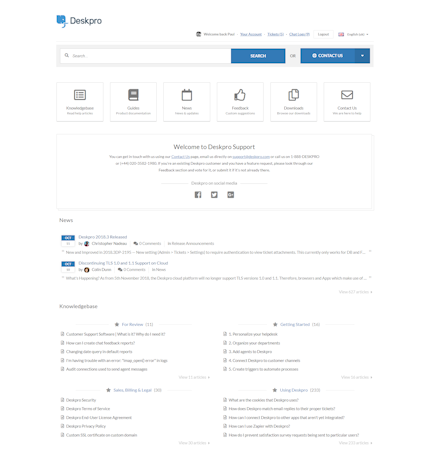 Deskpro knowledge base