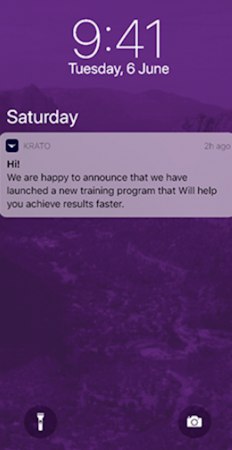 Journey app notifications