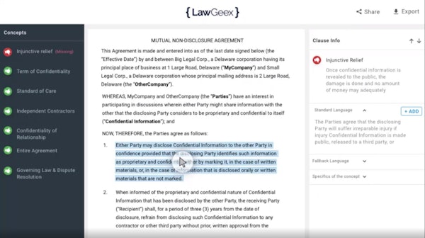 LawGeex editing