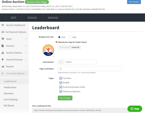 Leader board management