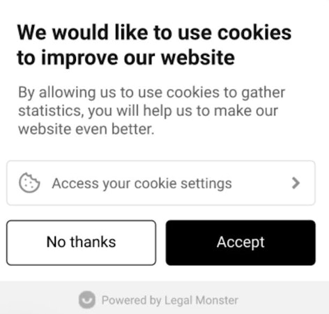 Legal Monster pop-up