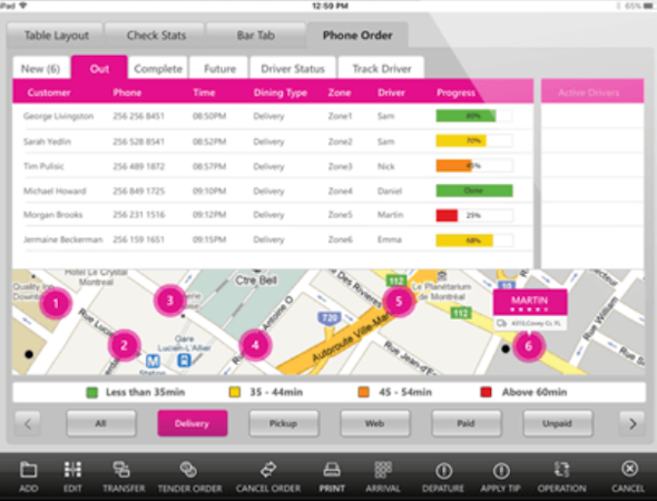 Linga POS phone order