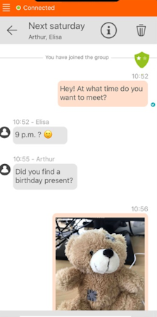 Linphone file sharing