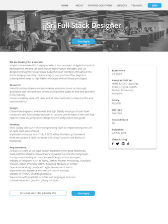 Live career page