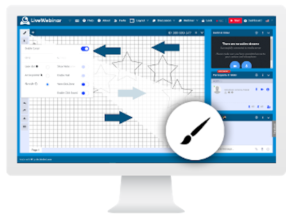 LiveWebinar whiteboard