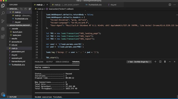 LoadRunner Cloud create web scripts