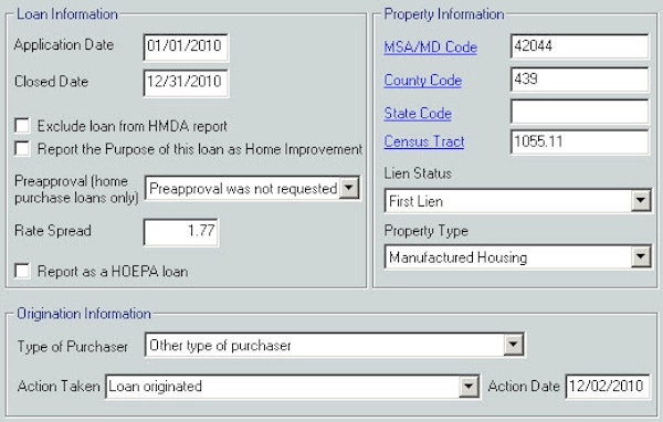 Loan information