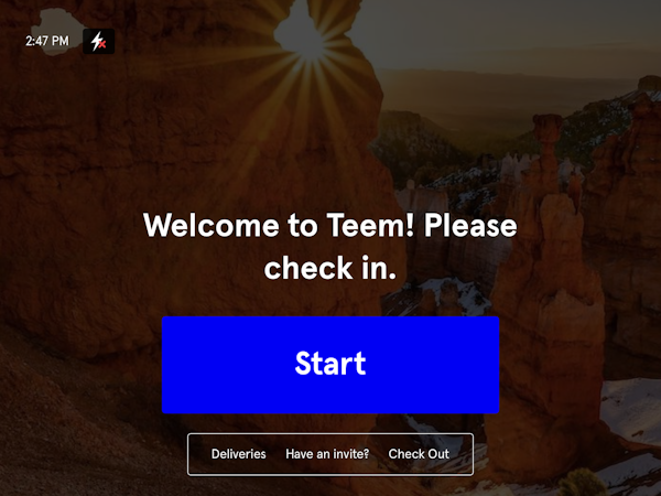 Lobby Connect check in