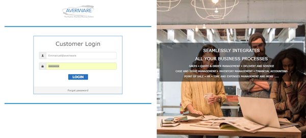 Averiware Online Portal