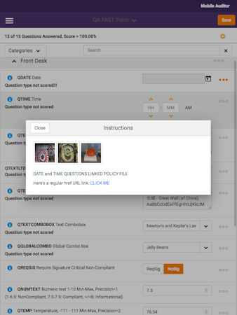 Link Questions to Policy Documents