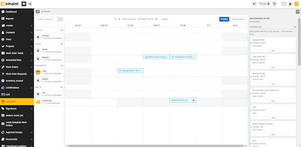Maintenance Scheduling