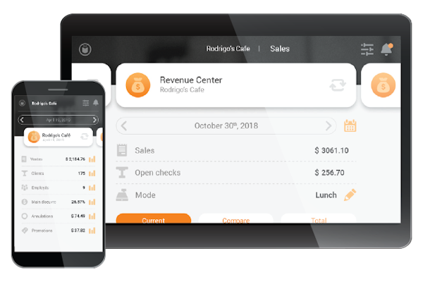 Maitre'D POS remote access screenshot